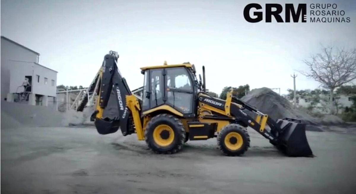 Pala y Retro Rigor (perkins de 100 HP) - Brazo Extensible