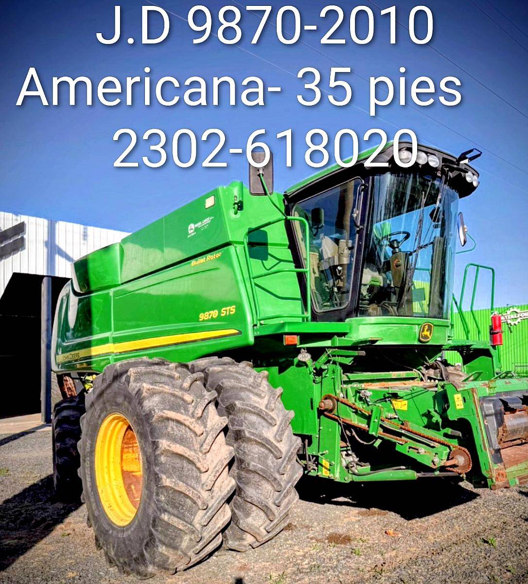 Jhon Deere 9870 2010 Americana -plataforma 35 Pies