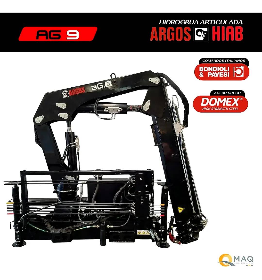 Hidrogrua Argos Hiab Ag.9- 4450kg a PIE - Valor Anticipo
