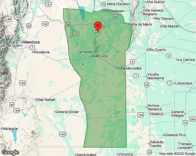 San Francisco del Monte de ORO 200 Has