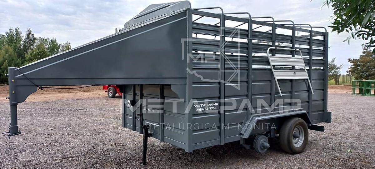 Carro para Caballos. Jaula Mixta