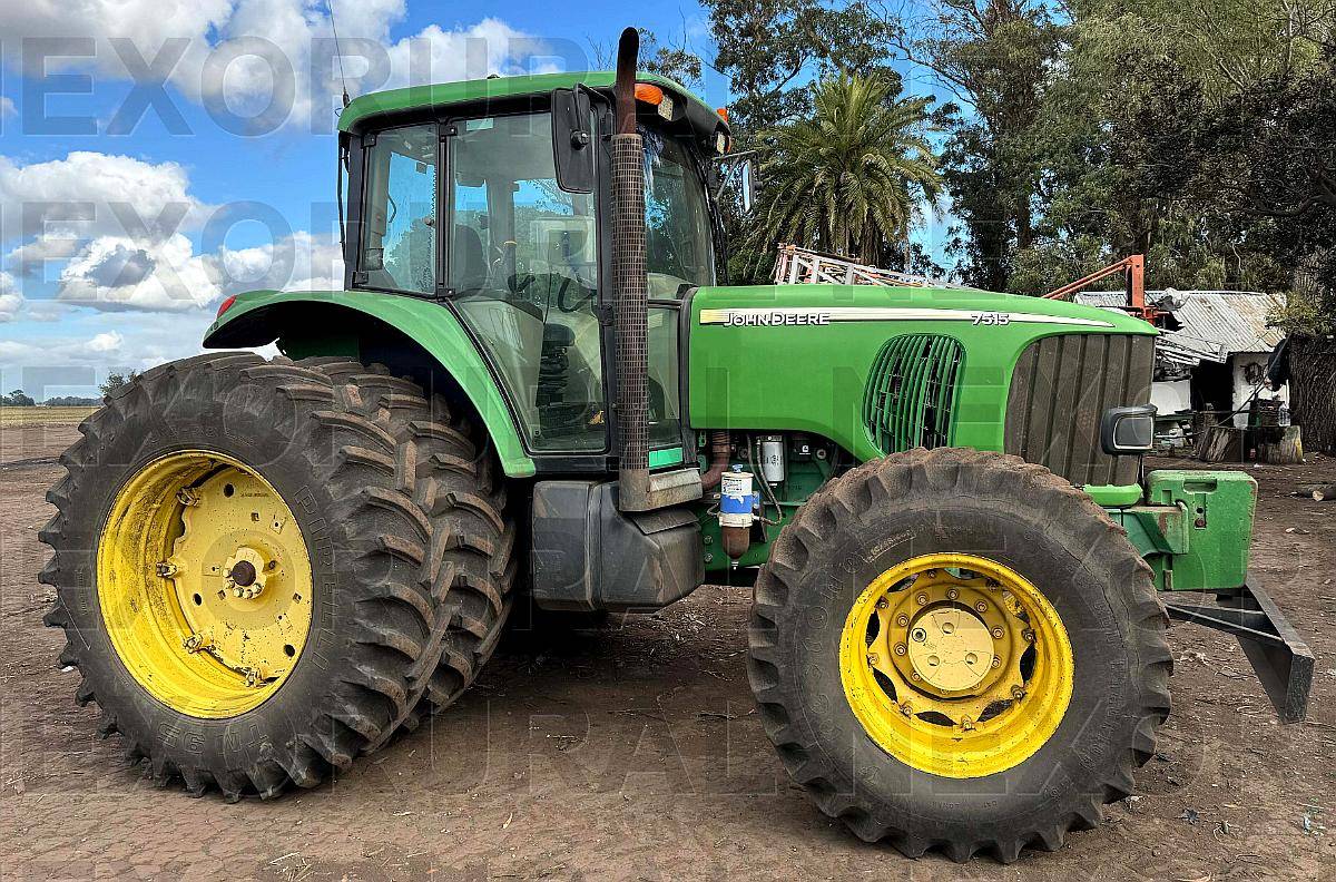 John Deere 7515, año 2006. 11.200 HS, Doble Tracción, 145 HP