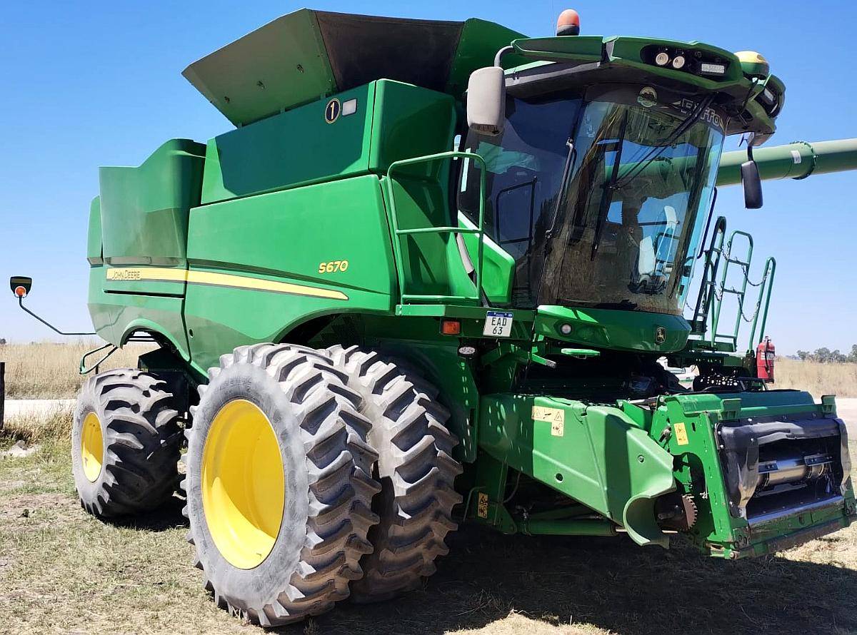 Cosechadora John Deere S670 - Usada