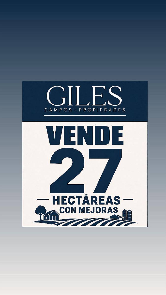 Campo Agrícola con Mejoras 27 Has. San Pedro