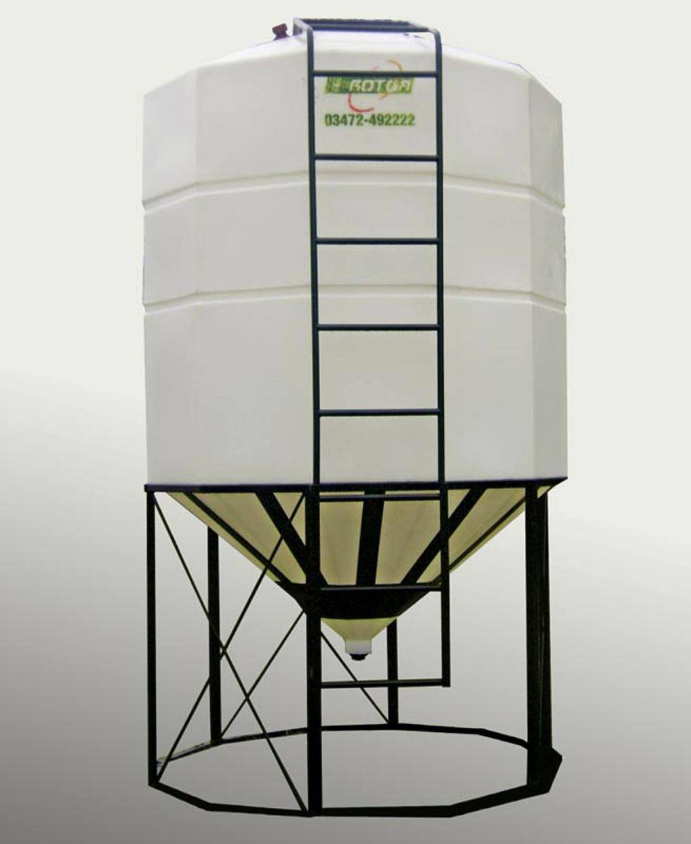 Silos Plásticos Rotor con Base Metálica