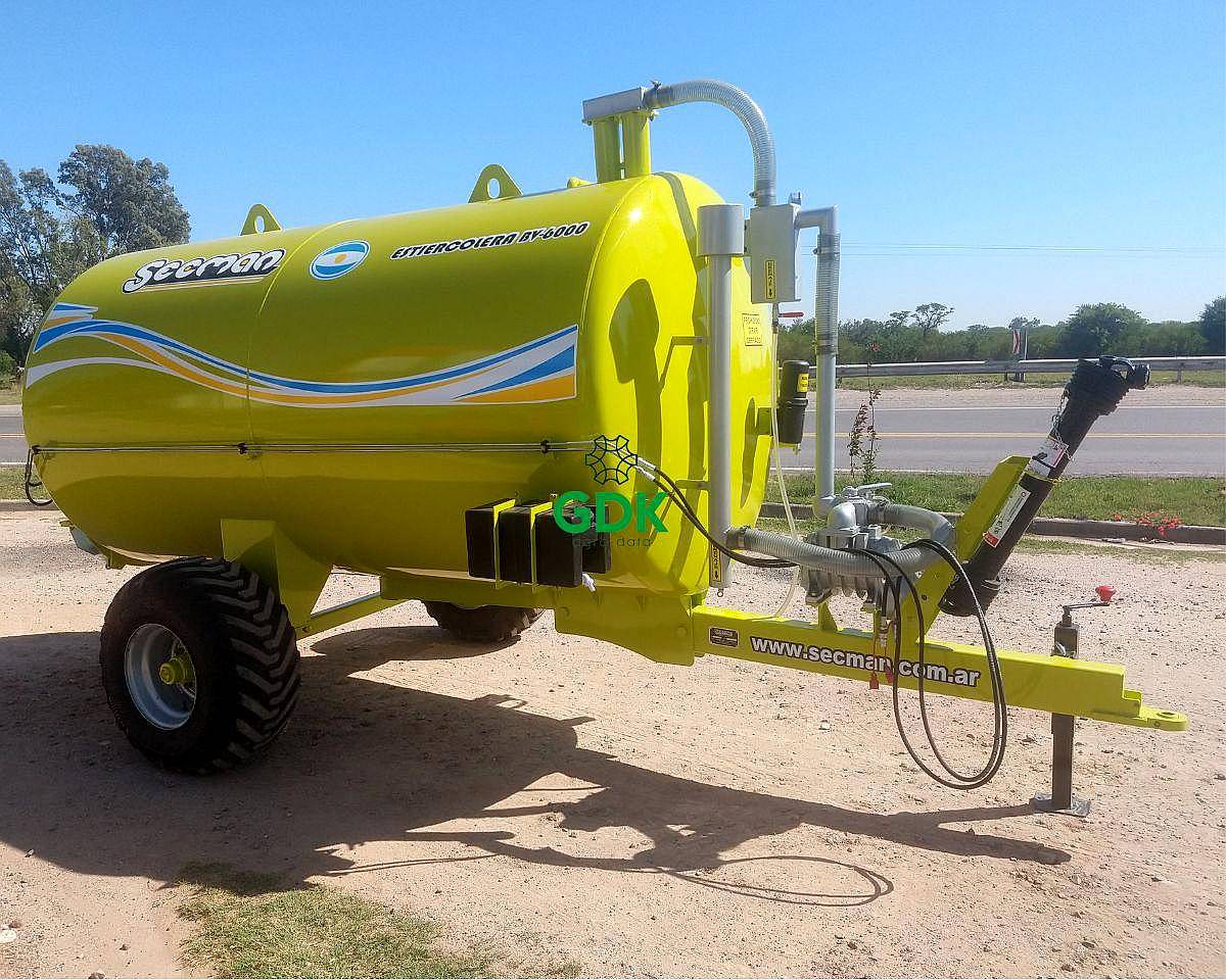 Estiercolera con Bomba de Vacio BV-6000 Lts. Secman
