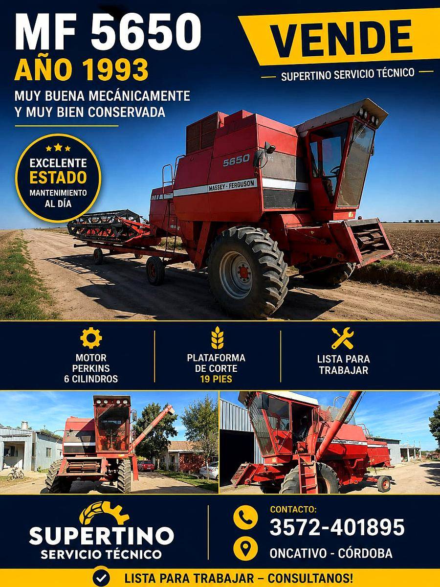 Massey Fergunson 5650 año 1993