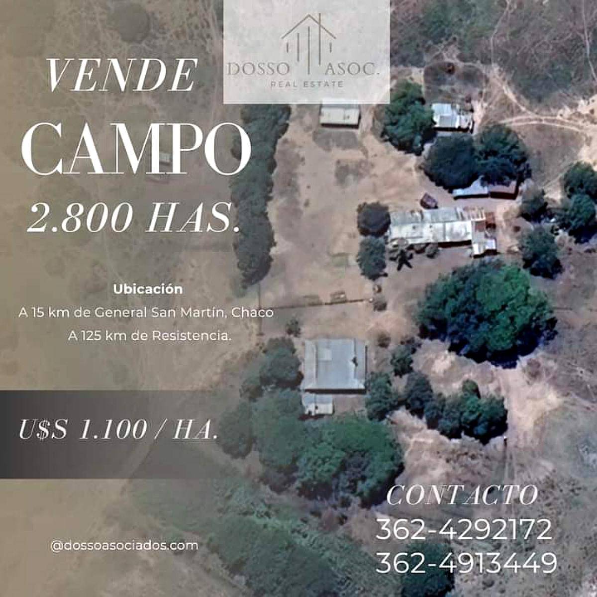 Vende Campo Gral San Martín ‼️ganadero🐄🐂 - Chaco