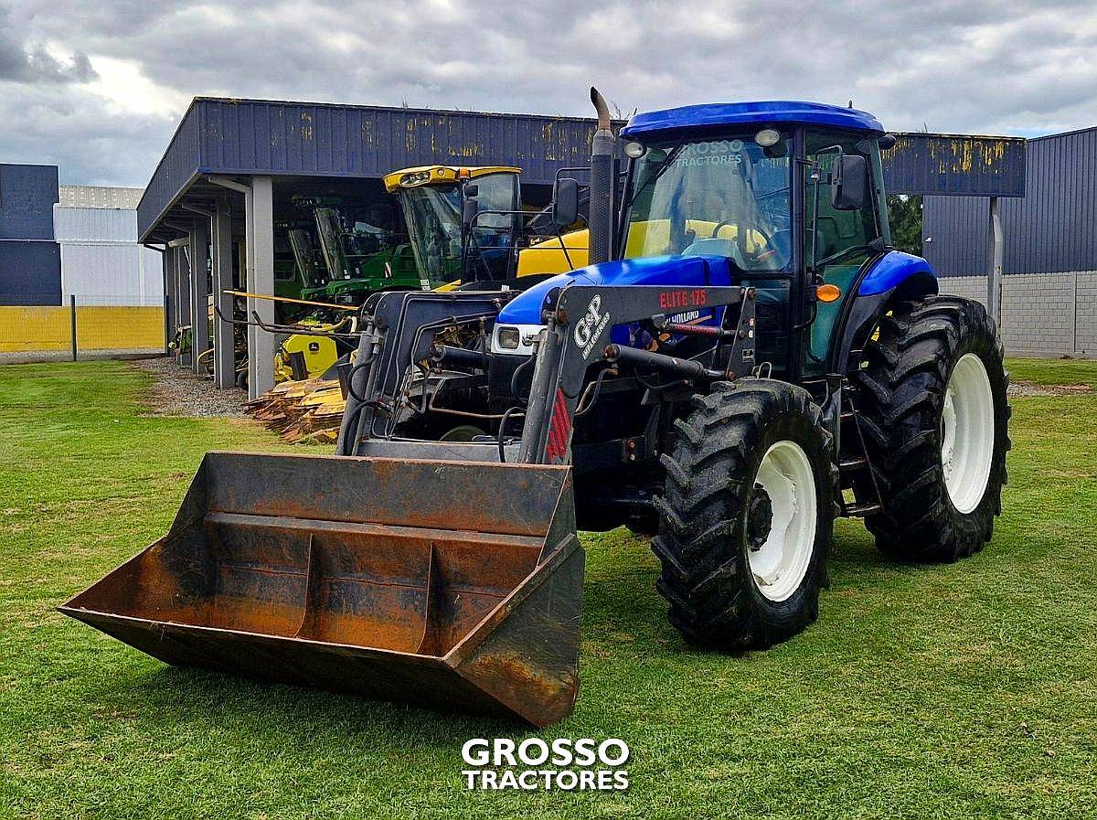 Tractor New Holland T6.140, con Pala Gyp, 2013.