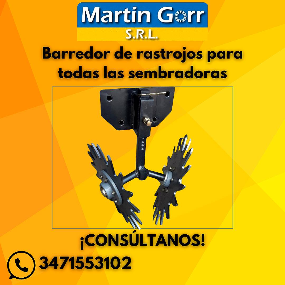 Barredor de Rastrojos para Todas las Sembradoras