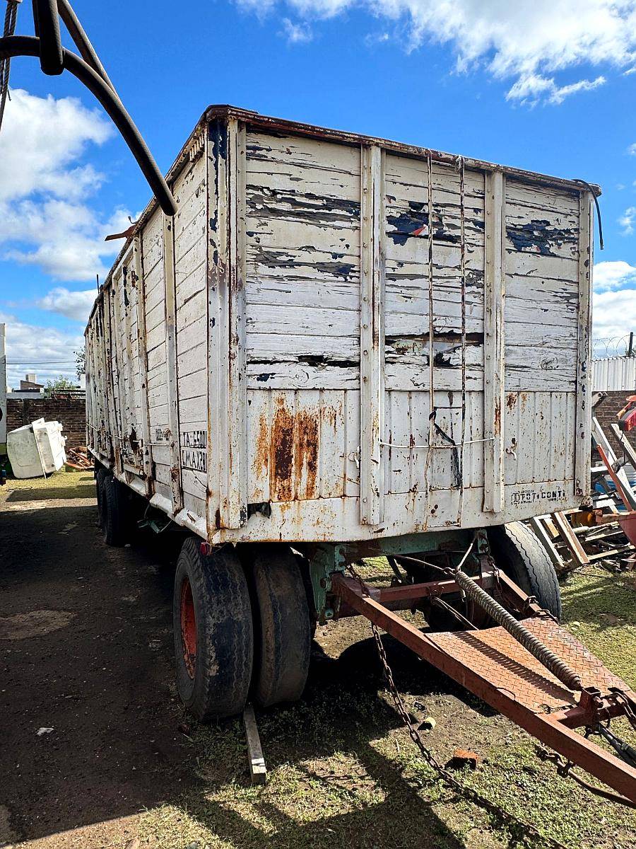 Acoplado Camion 2 Ejes Cerealero Blanco