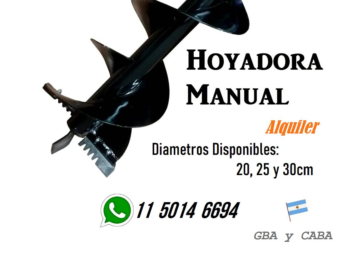 Pilotera Pilotinera Manual Alquiler Hoyadora Piloteadora