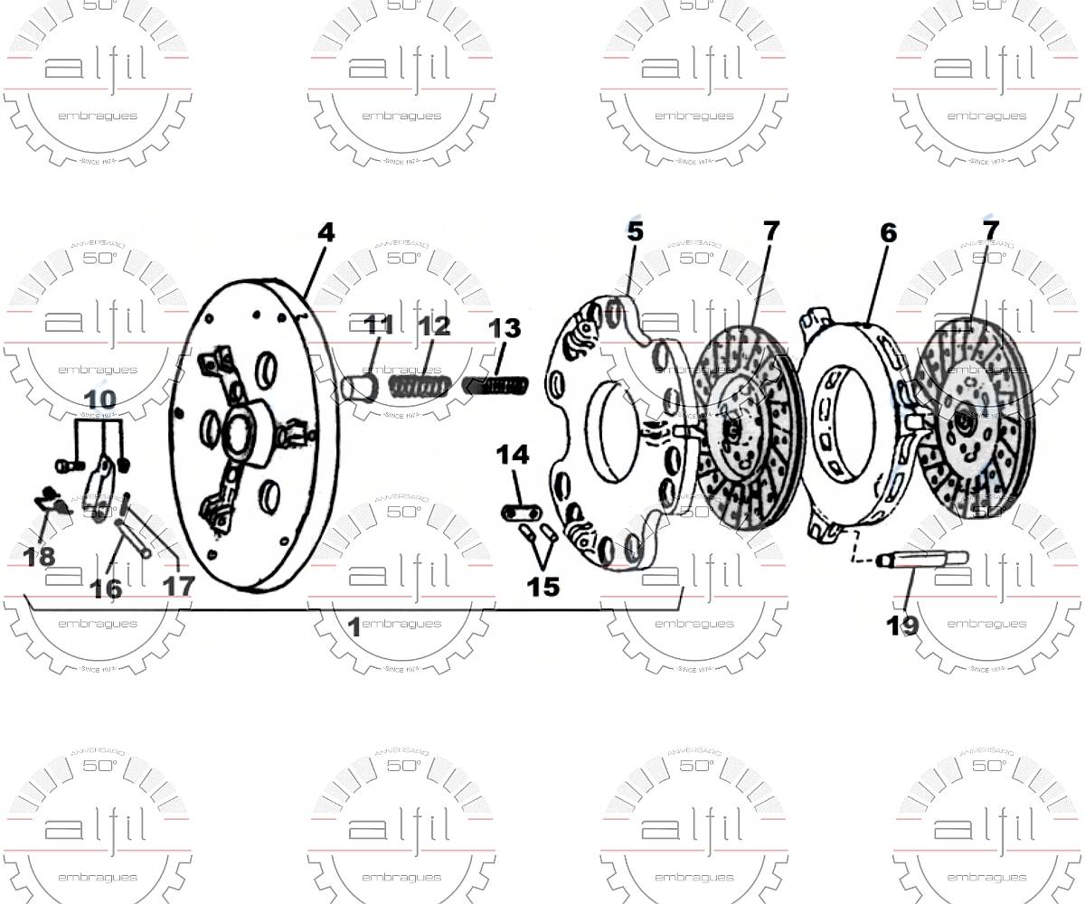 Embrague John Deere 5010