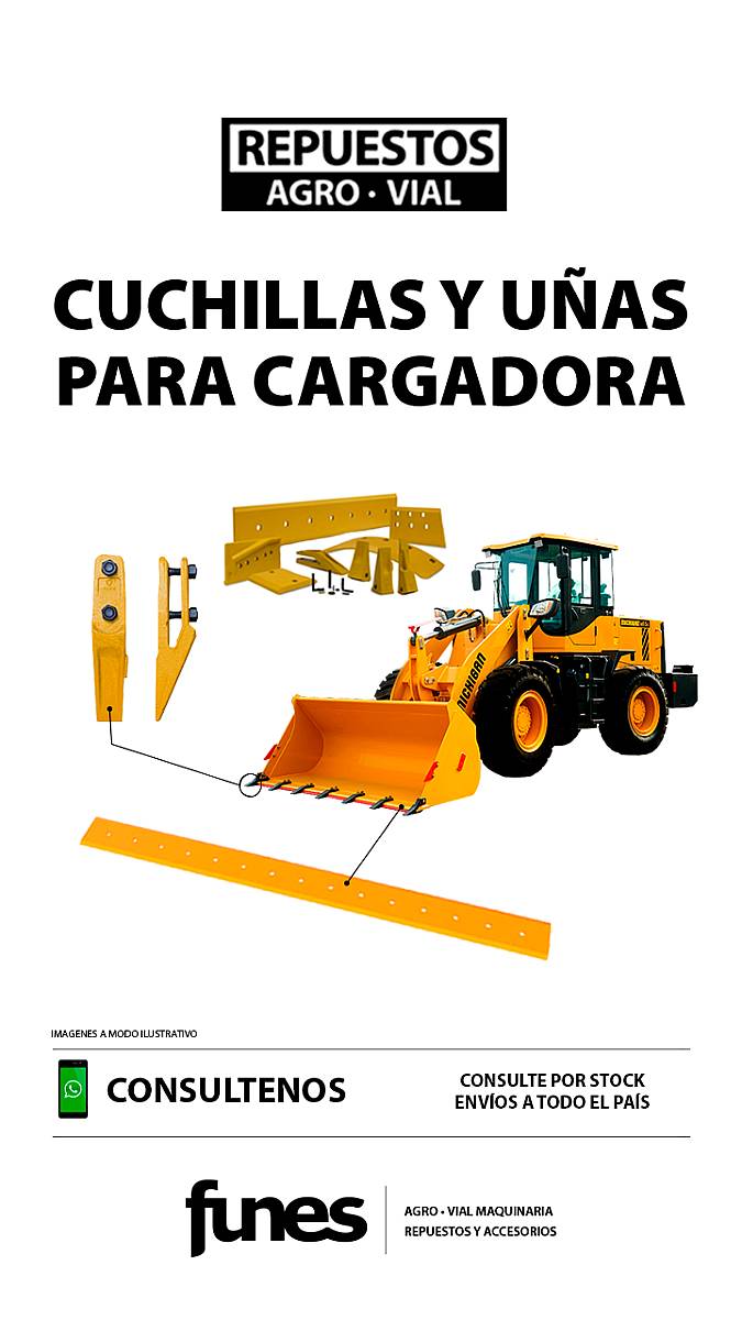 Repuesto / Cuchillas y Uñas para Pala Cargadora R45c