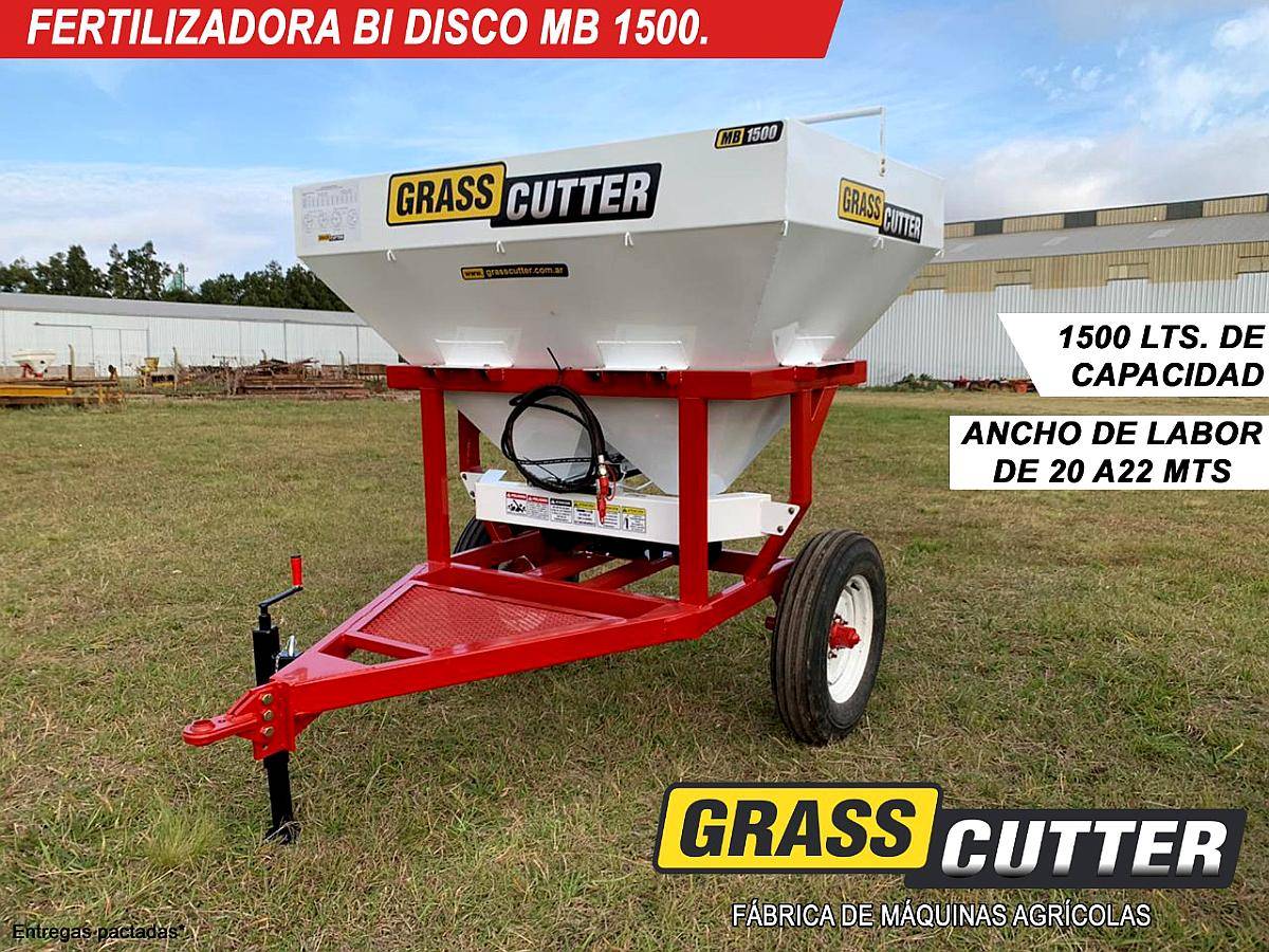 Fertilizadora Bidisco de Arrastre 1500l MB 1500 Grass-cutter