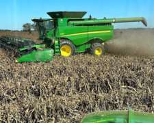 Cosechadora John Deere S680 2016 -draper 45 - Solo 780 Hs