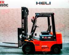 Autoelevador Heli Interlogistic Diesel 1800 Kg Nuevo 0 Km