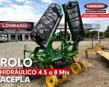 Rolo Hidraulico Acepla de 4.5mts a 8 Mts