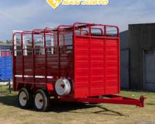 Acoplado Jaula Plegados San Justo De 4x2 Y 2,03 Alto