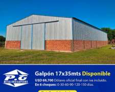 Galpón 17 X 35 MT.