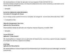 Aplicador de Fitosanitarios Cuento con Auxiliar