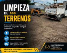 Limpieza de Terrenos- 115414-8817- Retiro de Escombros Caba