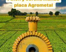 Piñon Y Corona Mando Placa Agrometal