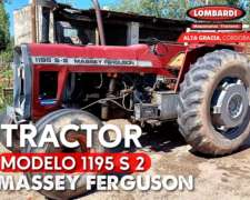Tractor Massey Ferguson 1195 con Tres Puntos