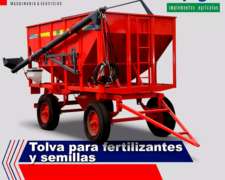 Acoplado Tolva Impagro para Fetilizantes y Semillas