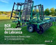 Rcr Culminador Rabasto Rastra Dientes Y Rolo Hasta 8 Mts