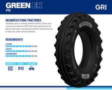 Cubierta Tractor 600-16 Green Ex Ft2 10t. Tt Gri (4 Guias)