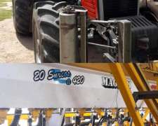 Equipo MF 1690 y Ascanelli RS 3000 Magnum 20 a 42 CM.