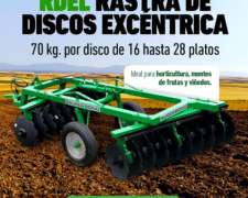 Rastra Excéntrica Super Bong Rdel de 16 Platos 70 KGS