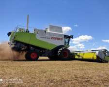 Cosechadora Claas LEX570 2009 35 Pies Allochis Flex Hungaro