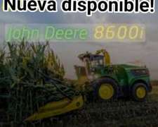Picadora John Deere 8600i. Nueva Kemper 7.5 Mts. Disponib