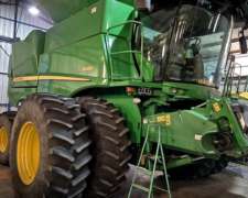 Cosechadora John Deere S680, 4wd, Dual, Draper de 40 P, 2015