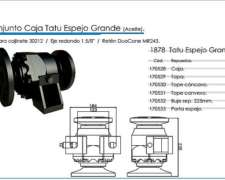 Conj Bancada Caja Tatu Espejo Grande (p/ Eje 1 Y 5/8)