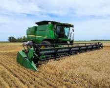 Cosechadora John Deere S660, año 2018