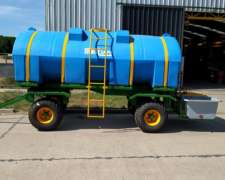 Acoplado Tanque Agua Bebedero Movil 10000/12000lts con Batea