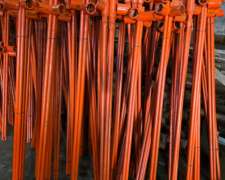 Estacon de Hierro 22 MM con 1 o 2 Aisladores