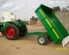 Acoplado Volcador Kafu UN Eje, Baranda Volcable.