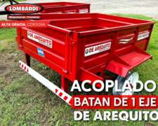 Acoplado Batan de 1 Eje Listo para Trabajar