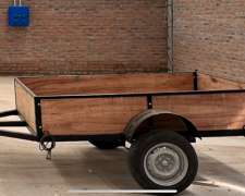 Tráiler Un Eje Con Luces / Gomas