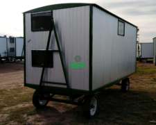 Casilla Rural 2 Camas 4.50 X 2 Mts -chapa Gris- Rogriv