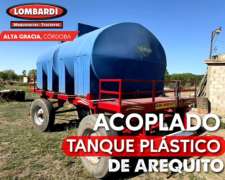 Acoplado con Tanque Plástico Disponible - de Arequito