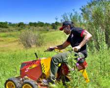 Mini Tractor Cortacésped, Malezas Y Arbustos Rh001 5x4