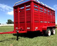 Acoplado Jaula Conese para 4 TT o 6 Animales de 4x2x2