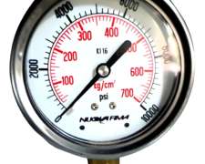 Manometro 63mm Inox-bronce 700 Kg/cm2-10000lbs 1/4 Cod 5340