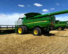 Cosechadora John Deere S670 2016 - Draper 40 - Piloto