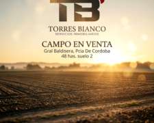 Campo Agricola Venta Gral Baldissera Pcia de Cordoba